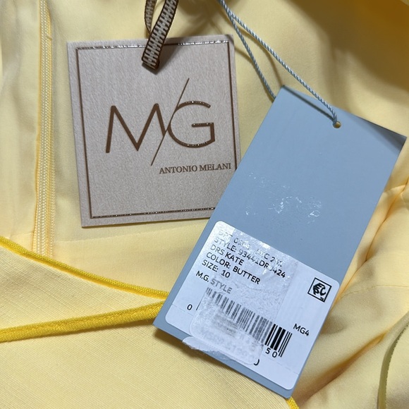 NWT ANTONIO MELANI x M.G. Style Kate Square Neckline Midi Dress - Picture 6 of 9